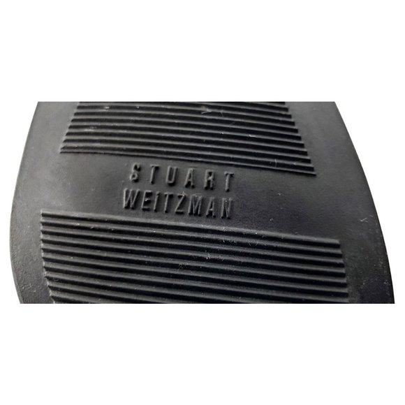 Stuart Weitzman Croc Embossed Patent Leather Brown Low Heel Loafers Womens 7M - Picture 10 of 11